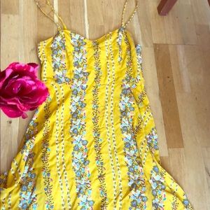 Yellow floral old navy dress